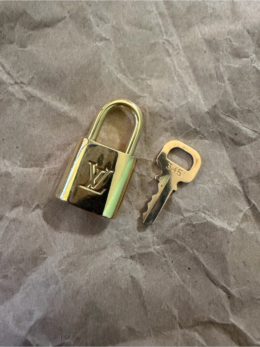 Louis Vuitton Gold-tone Padlock with Key